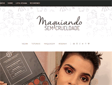 Tablet Screenshot of maquiandosemcrueldade.com